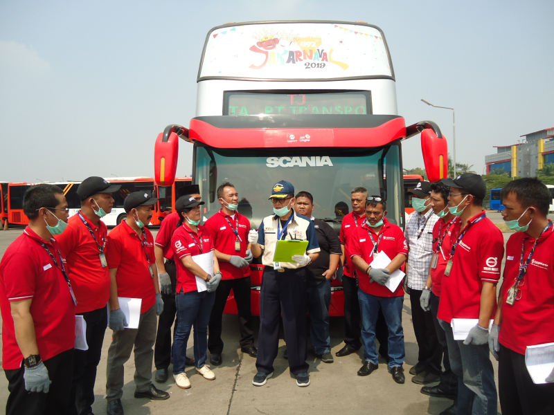 Uji Kompetensi Pengemudi Transjakarta 